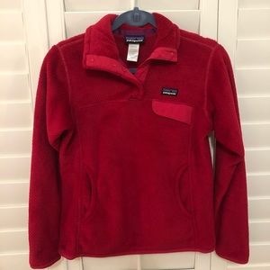 Red Patagonia Fleece Pullover